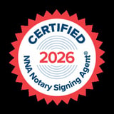 NNA Notary Signing Agent certification badge 2026